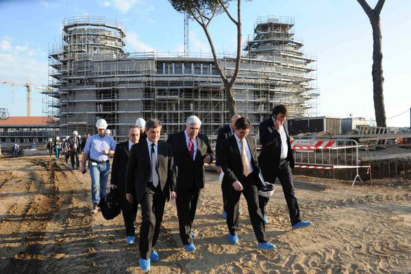 Rome mayor visits LDS temple site