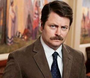 Ron Swanson (The "I Wish I Could Grow That Moustache" Moustache)