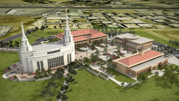 Rendering of temple complex