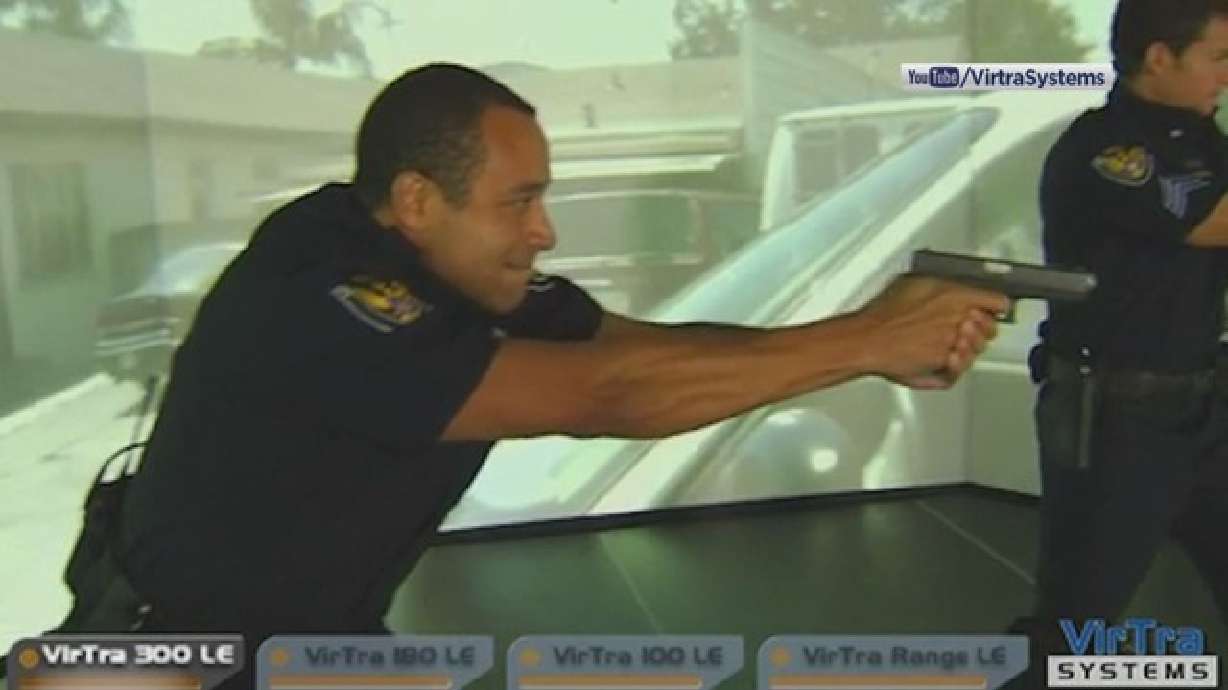 New SL County police training simulator shocks 'shot' officers