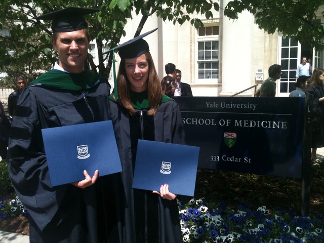 Learning together, Utah couple graduates from Yale Med School