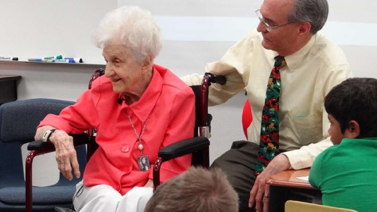 Mrs. Merrick Roma 50 years later, retired teacher says farewell to former student | KSL.com