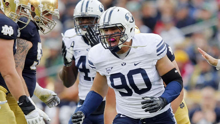 BYU DE Bronson Kaufusi (No. 90)