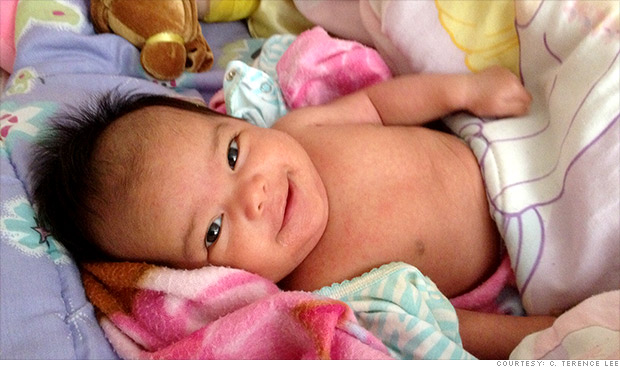 Baby 'bought' with digital currency