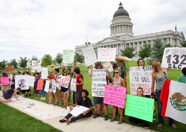Utah se une a las protestas por México