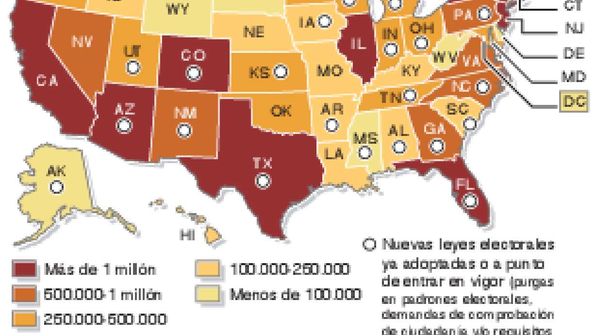 10 MILLONES DE HISPANOS PODRÍAN NO VOTAR