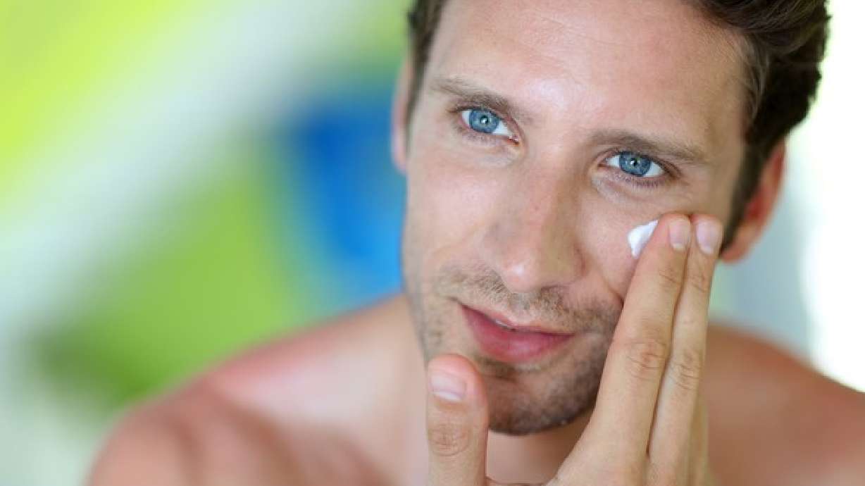 Daily facial routine for men