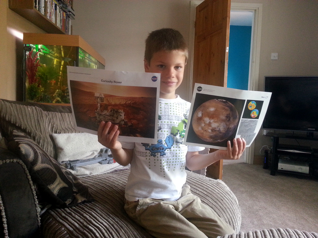 Letter from NASA sends 7-year-old over the moon