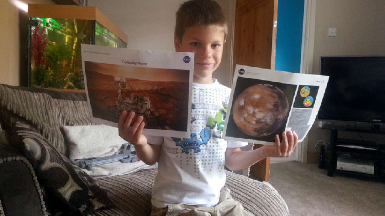 Letter from NASA sends 7-year-old over the moon