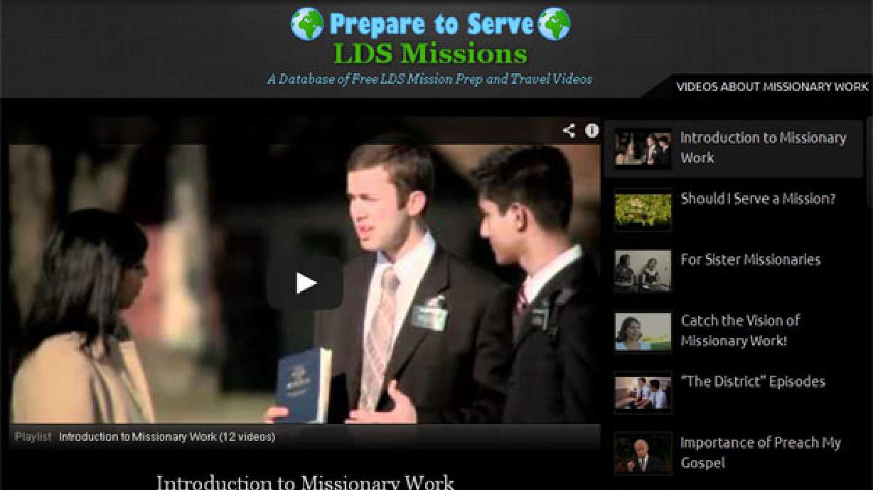 Student creates website for new Mormon missionaries