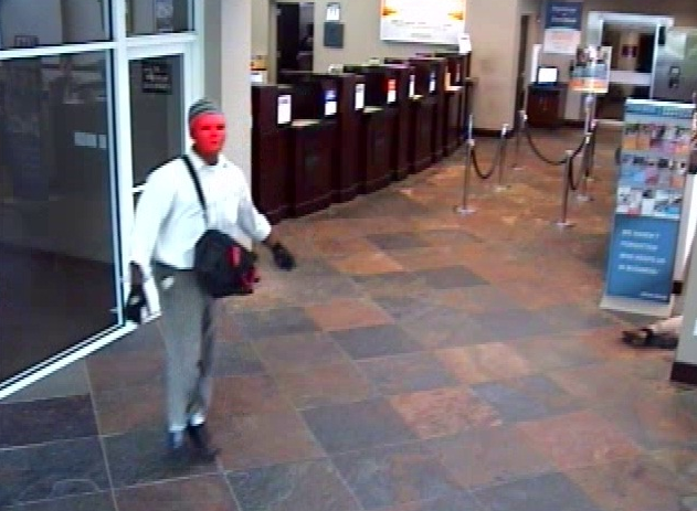 Man in red mask robs SLC Zions Bank; police still searching for suspect