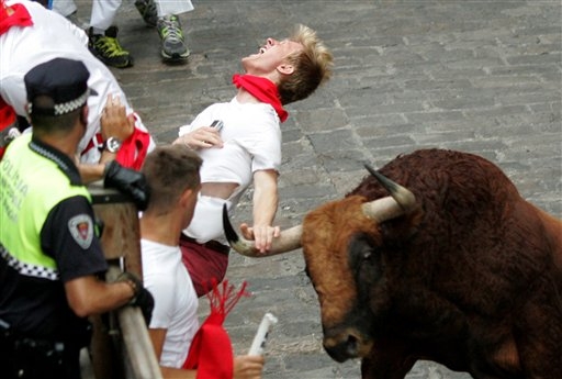 Logan man, 2 Spaniards gored during Running of the Bulls