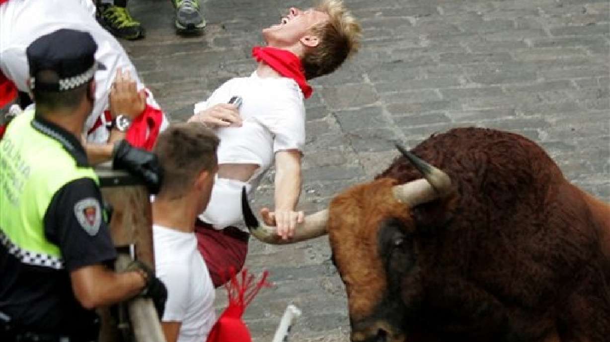 Logan man, 2 Spaniards gored during Running of the Bulls