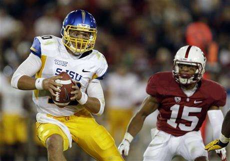 David Fales and San Jose State doesn't sound like a prestigious team, but the Spartans are on their way up and Fales will be a first-round quarterback in the upcoming draft.