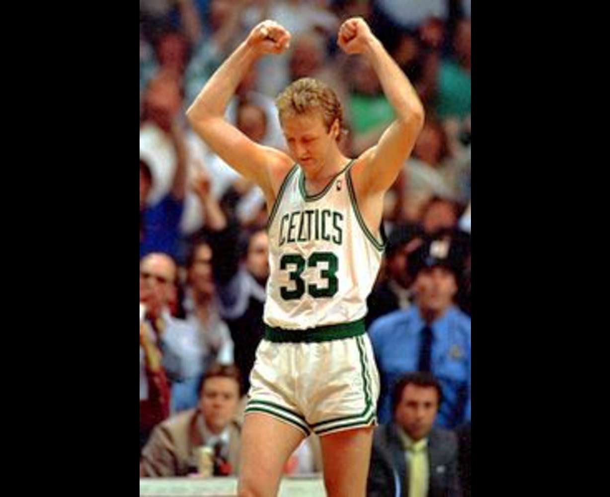 According to Paul George, Larry Bird still has the smooth stroke that
make him Larry Legend. (AP Photo/Peter Southwick)