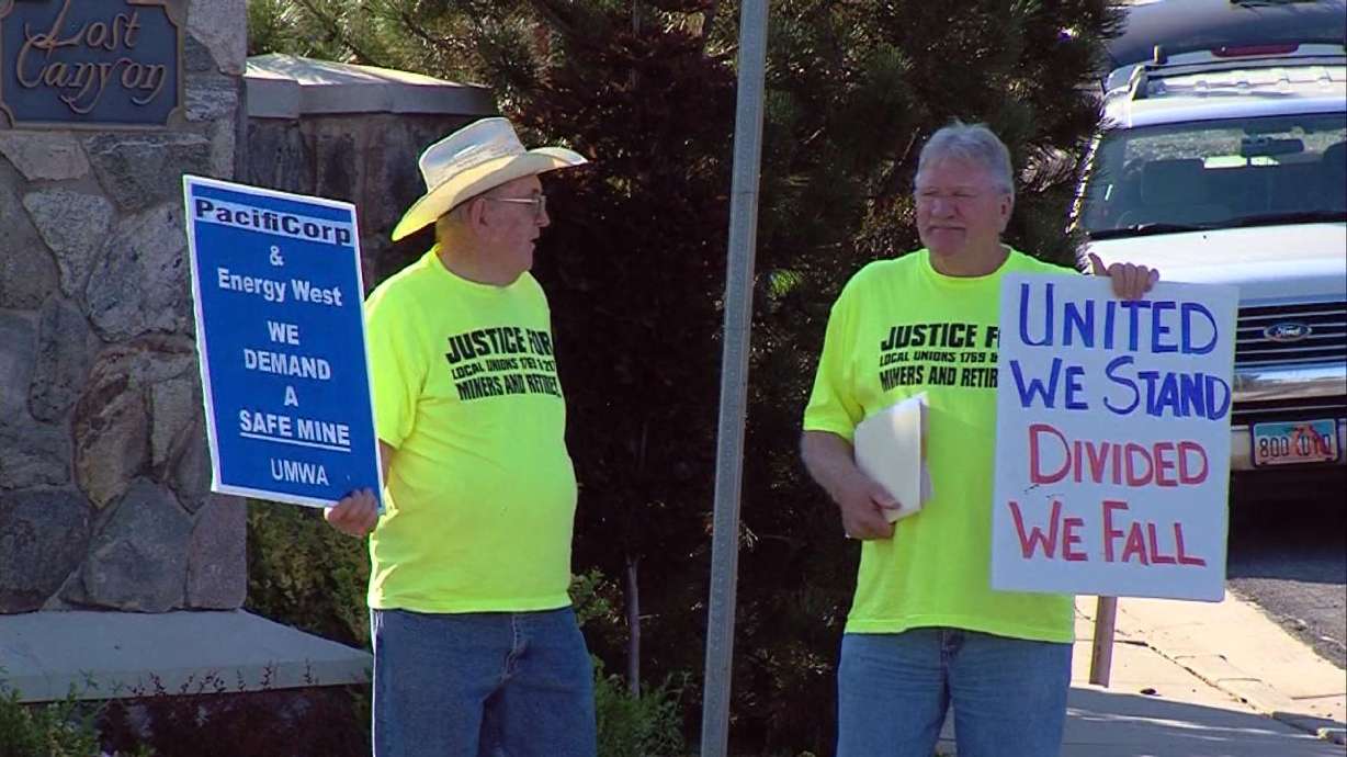 Miners gather to protest benefit cuts