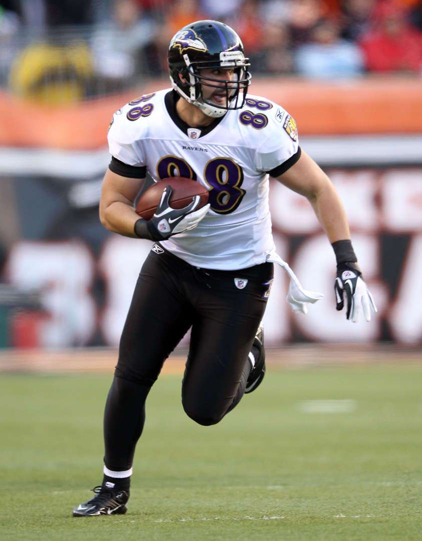 Dennis Pitta was sidelined with what was expected to be a season-
ending hip fracture injury.