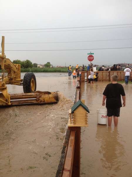 Flooding in Cedar City, Utah Saturday afternoon. (Photo: Kyle Branin)