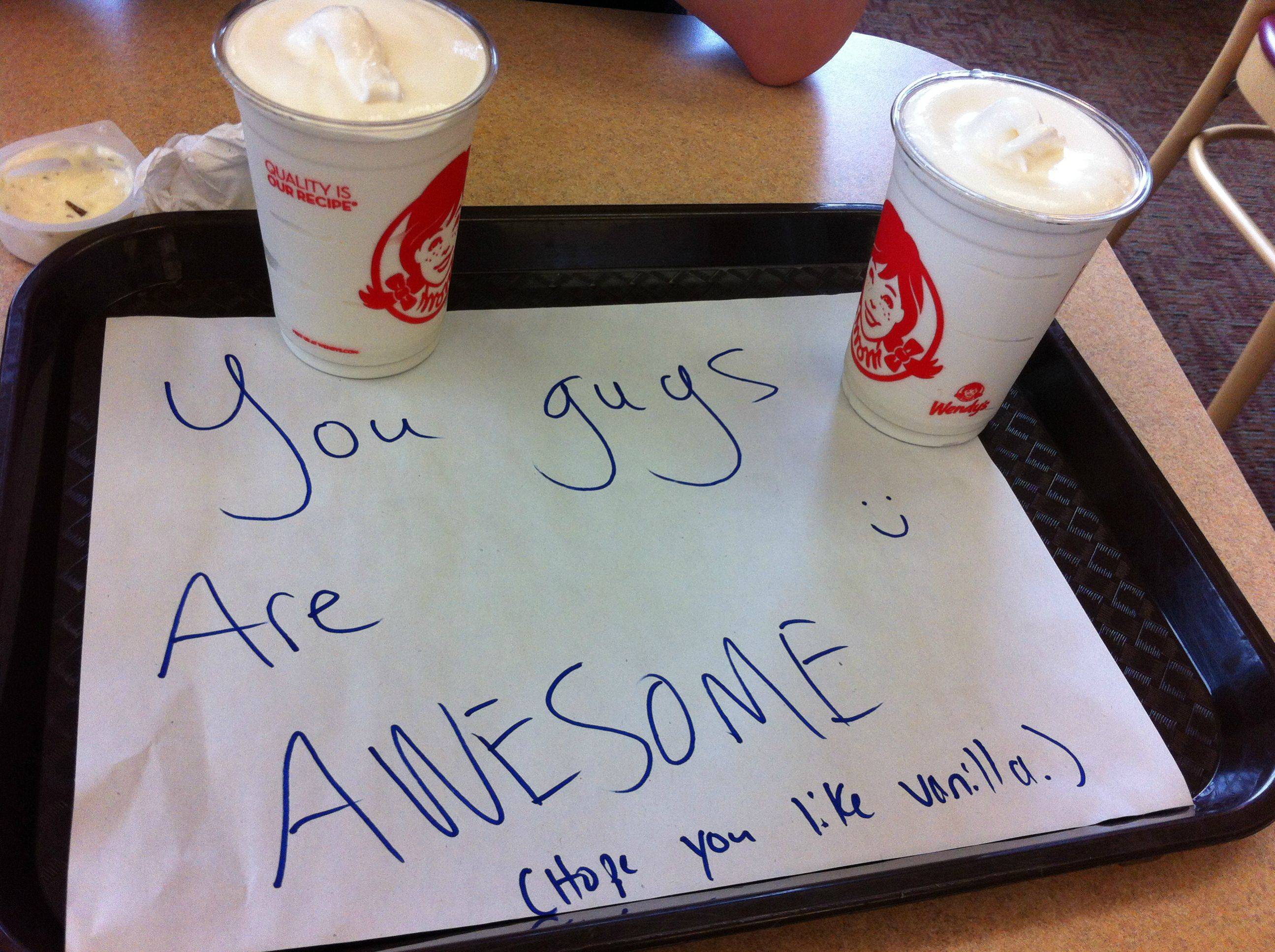 Teens stand up to Wendy's bully, get free Frosties