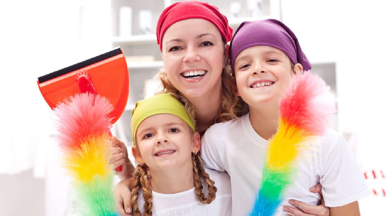 Limpiar la casa, una tarea para toda la familia