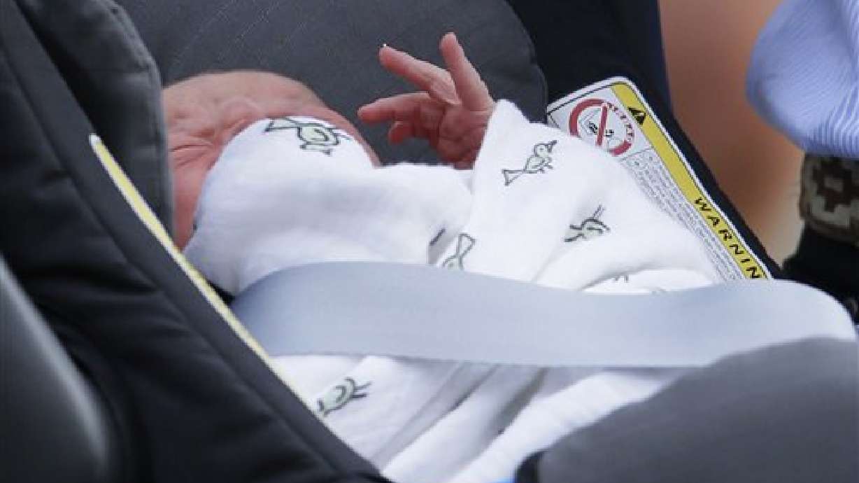 Swaddle-maker swamped after UK prince's photo-op