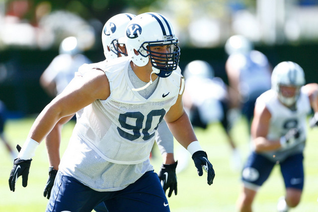 BYU defensive end Bronson Kaufusi.