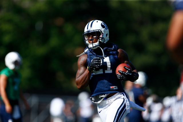 BYU RB Jamaal Williams on the run.