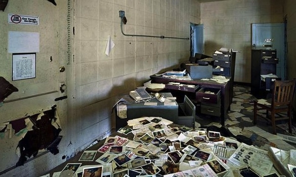 In Detroit, homes are not the only buildings left to ruin: Along with hotels, schools, hospitals, churches and even skyscrapers, this police precinct has long been abandoned.