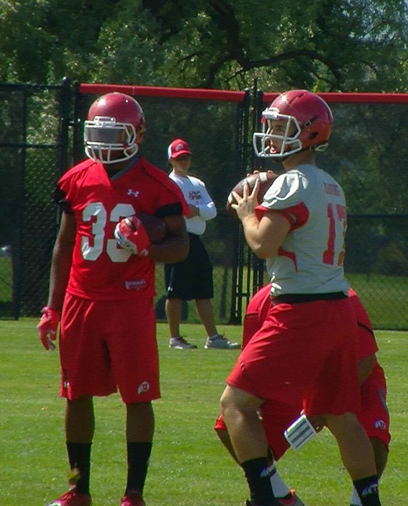 Utah quarterback Conner Manning during day 2 of
fall camp (Photo: Robert Jackson)