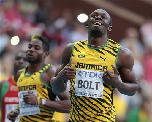 Usain Bolt wins men's 200 meters at worlds 