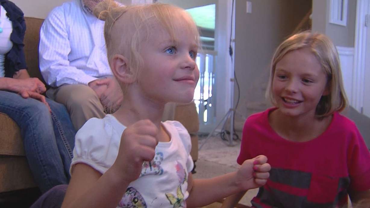 3-year-old Courtney Simon is battling a
cancerous tumor in her abdomen.