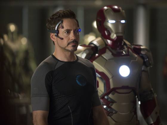 Robert Downey Jr. as Tony Stark in "Iron Man 3"