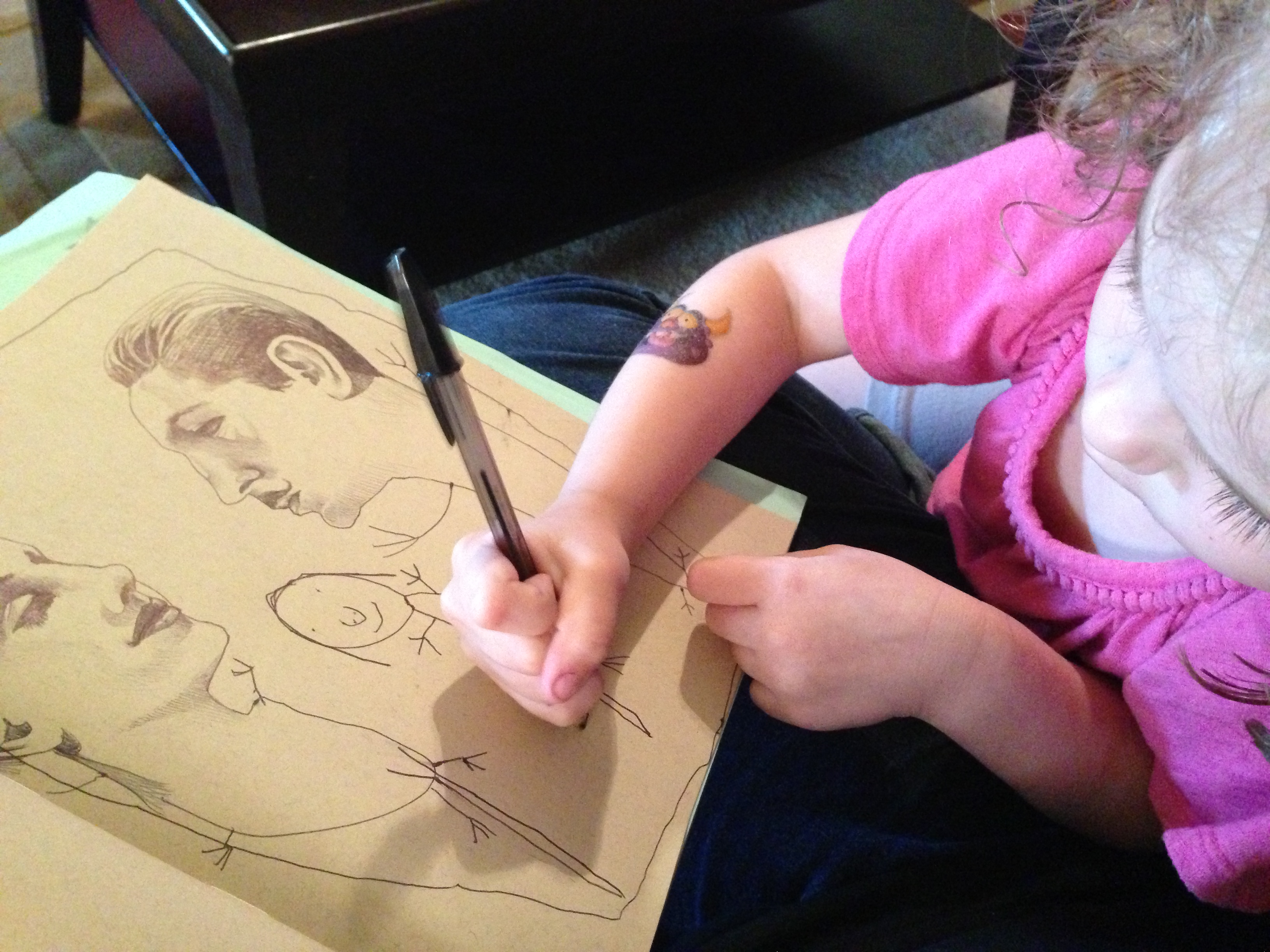 Artist collaborates with 4-year-old daughter; results are spectacular 