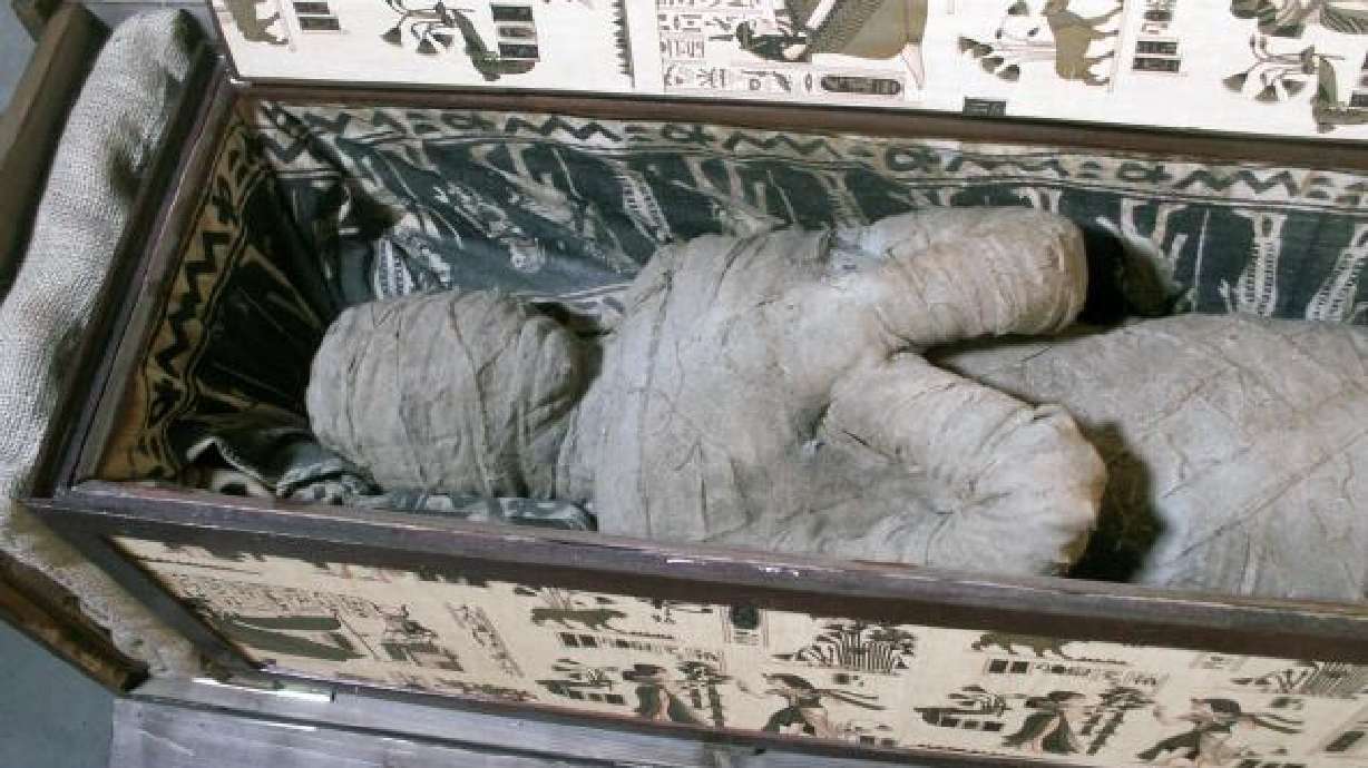 German boy finds mummy in grandfather's attic