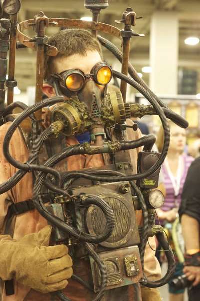 Mike Simpson poses as Creature for a photo at Salt Lake Comic Con on
Thursday, Sept. 5. (Photo: Celeste Tholen Rosenlof)