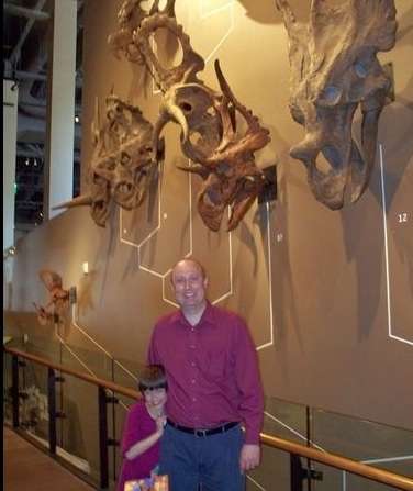 The wall of ceratopsian skulls at the Utah Museum of Natural History is
the only one of its kind. (Photo: Allison Laypath, Tips for Family Trips)
