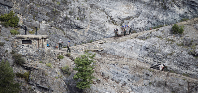 Heavy rains, debris close Timpanogos Cave trail