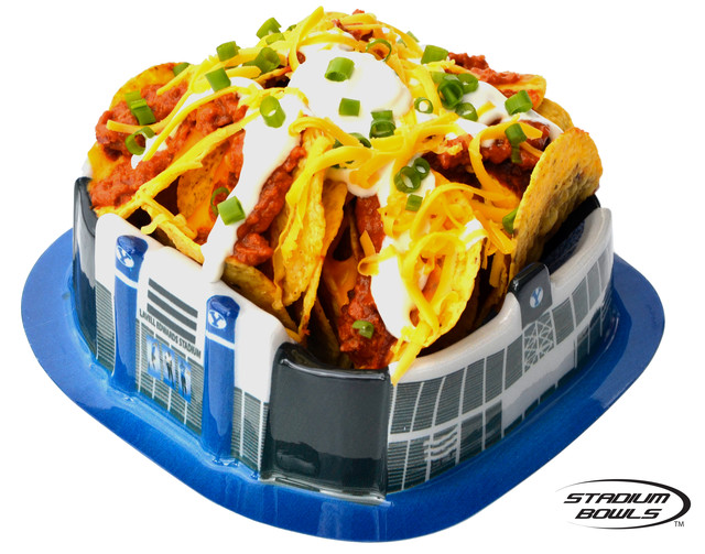 Bowls let you eat nachos from LaVell Edwards Stadium
