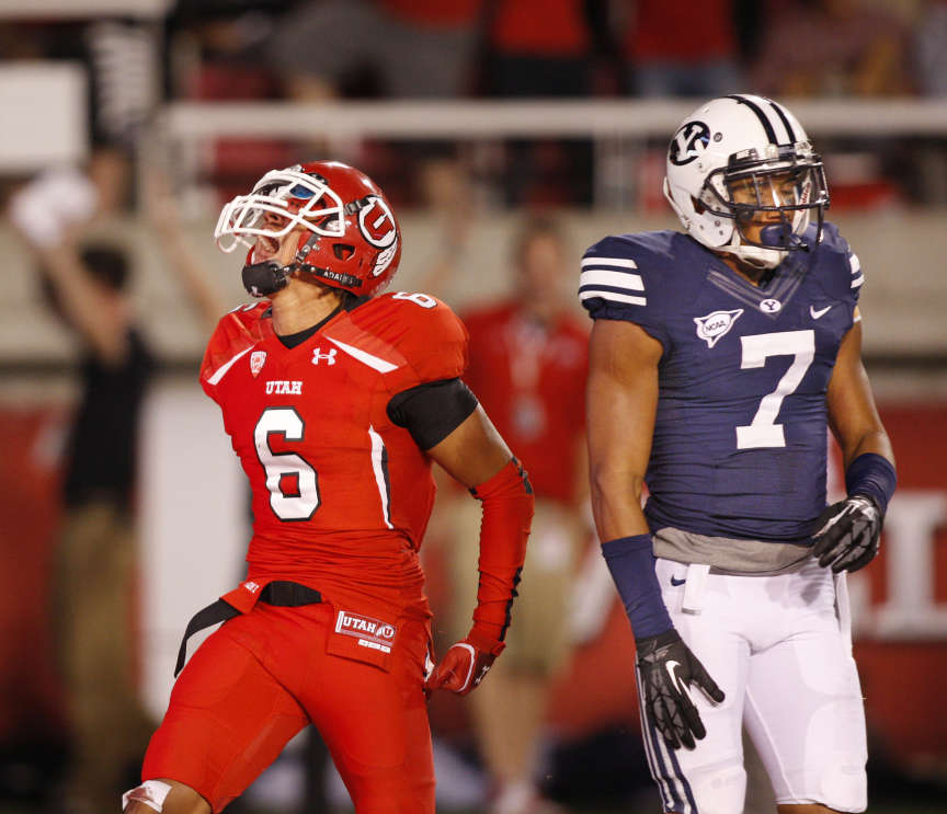 Map shows the divide in the BYU/Utah rivalry