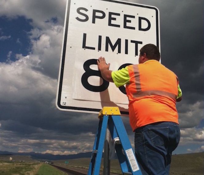 80 mph en algunas zonas de las carreteras de Utah