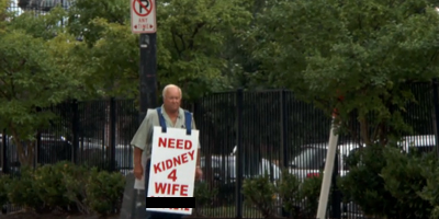 Man surprises wife by walking miles to find her a kidney donor