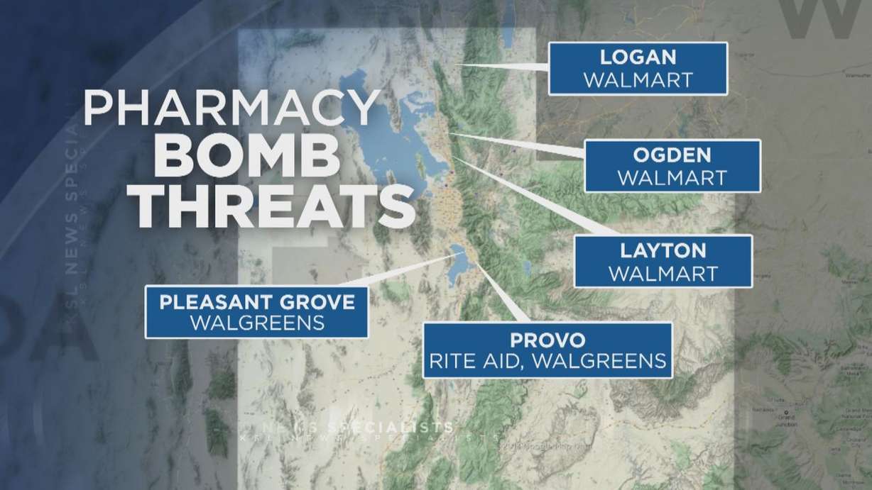 Bomb threats called into Utah pharmacies