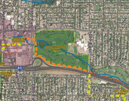 Parleys Trail in Sugarhouse Park