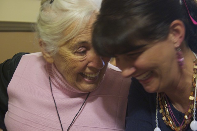 Kaye Collet and Shannon Shuman at Lee's Mongolian Barbeque,
Tuesday, Oct. 1. (Photo: Celeste Tholen Rosenlof)
