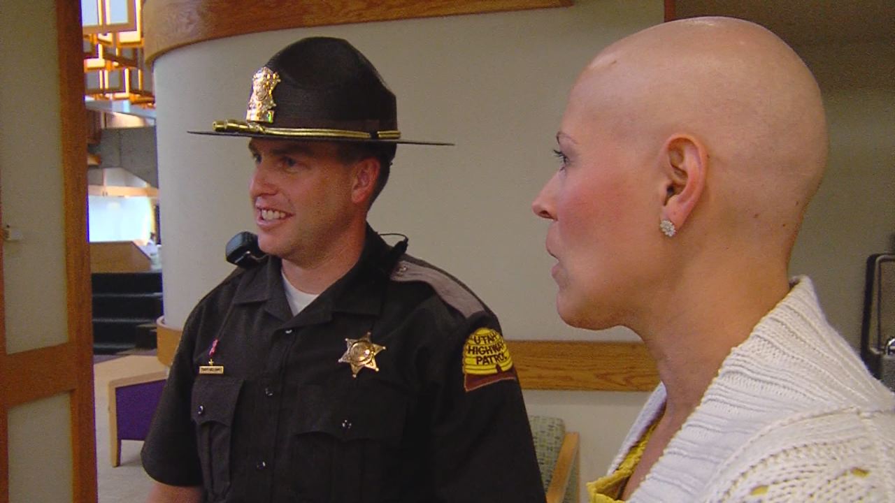 UHP Troopers Travis Williams and Bonnie Kunz
