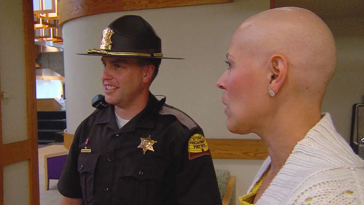 UHP Troopers Travis Williams and Bonnie Kunz