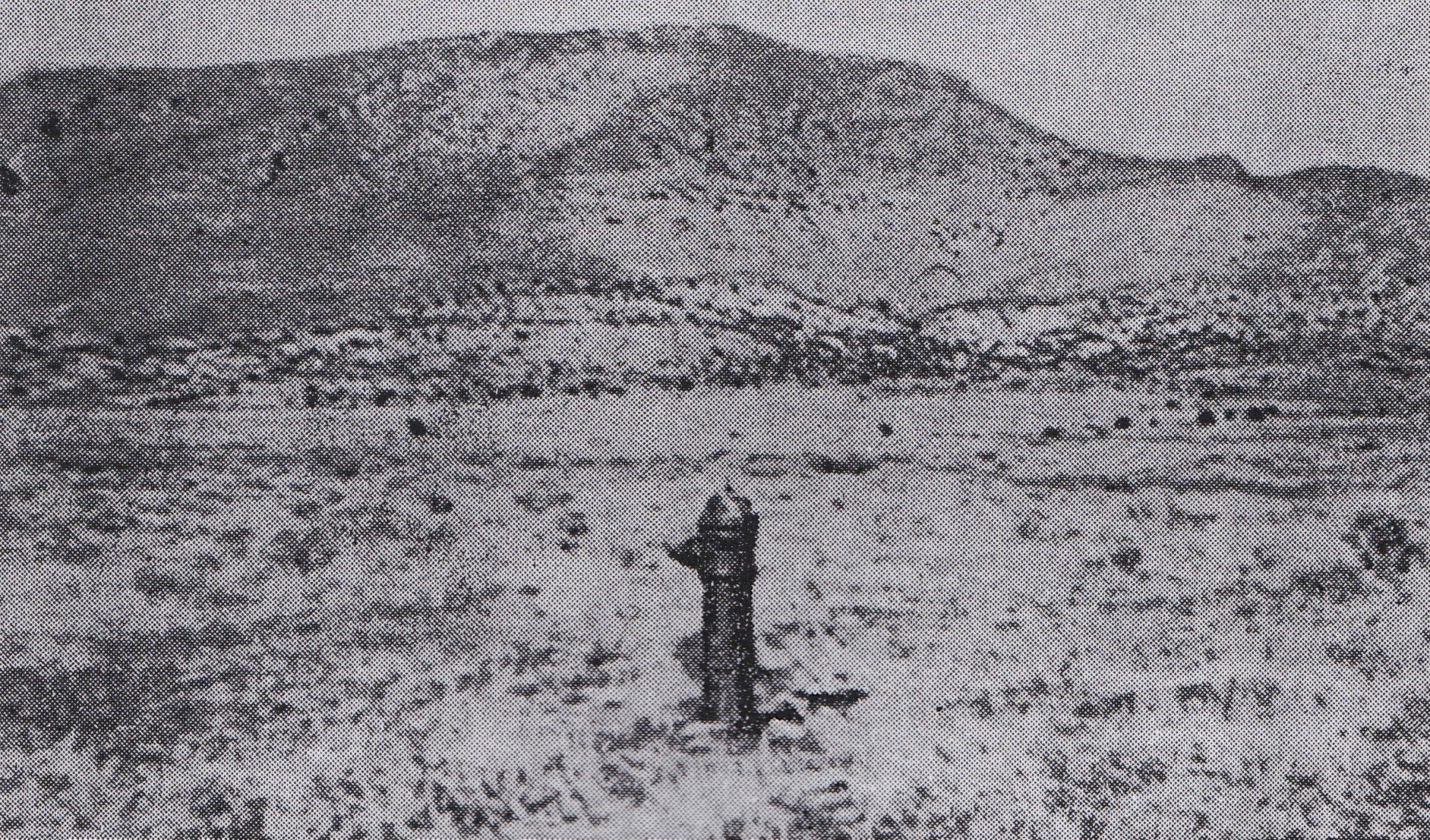 A remaining fire hydrant in Iosepa. Deseret News, 1976.