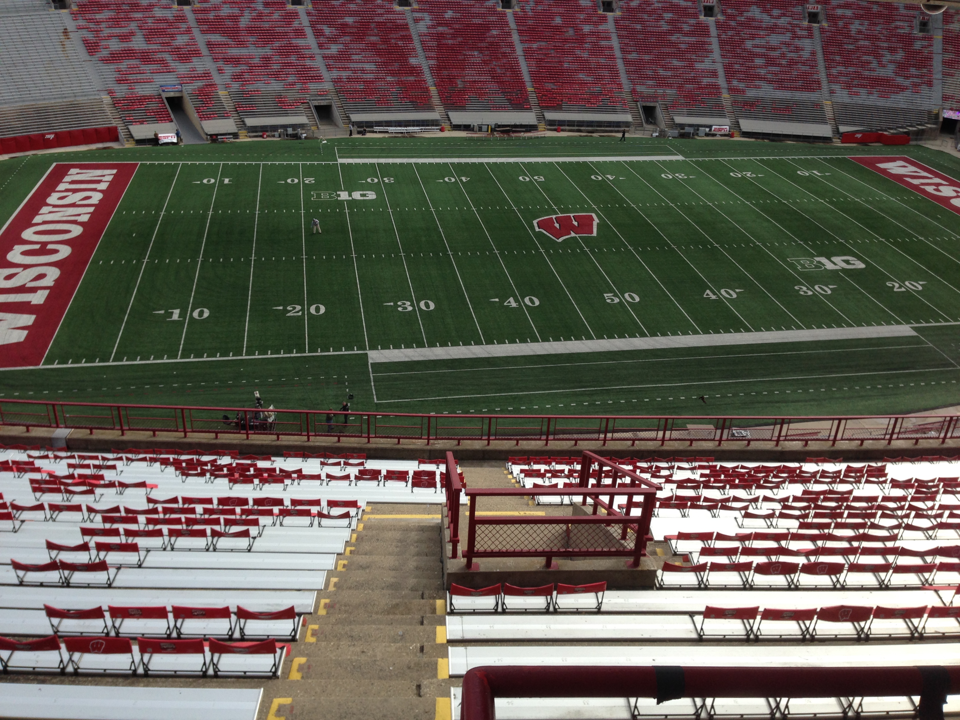 The field at Camp Randall Stadium.