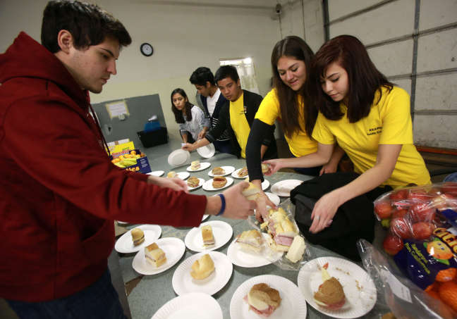 'It makes you think a lot about life,' says teen of day of service 