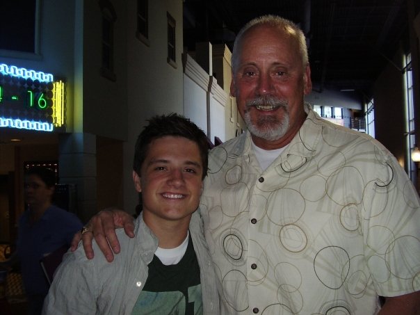 Craig Clyde with "Hunger Games" star Josh Hutcherson. One of the
first acting jobs Hutcherson ever had was on one of Clyde's films,
"Miracle Dogs."